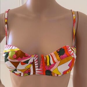 Emilio Pucci Silk Bikini Bra